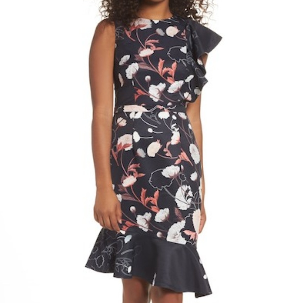 Cooper St Amaya Ruffle Sheath Dress, 2
